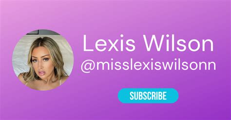 Find @misslexiswilsonofficial Onlyfans